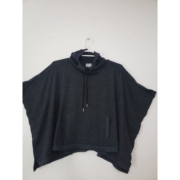 (O5) Y2K Athleta Sweater Size S Techie Sweet Blissful Hooded Poncho Oversize - Picture 1 of 8